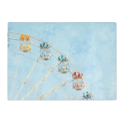Tempered Glass Pretty Ferris Wheel Chopping Board