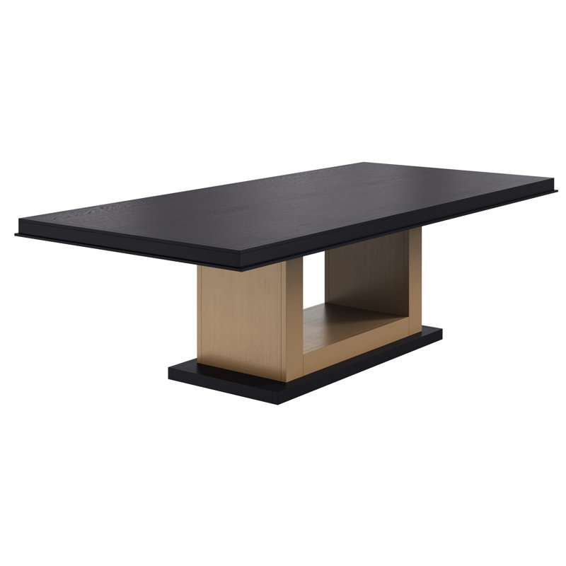 Melaina Solid Wood Pedestal Dining Table