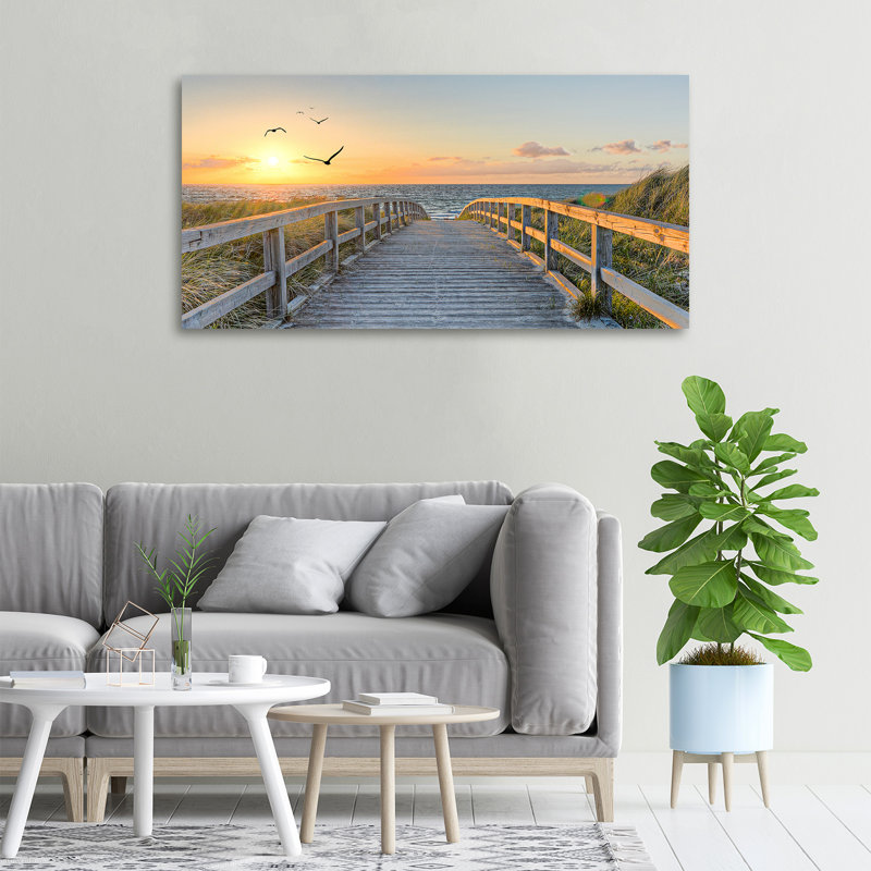 Path To The Beach - No Frame Print on Canvas