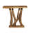 Dunand Brown Teak Wood Small Live Edge Tree Trunk Console Table 35" x 14" x 32"