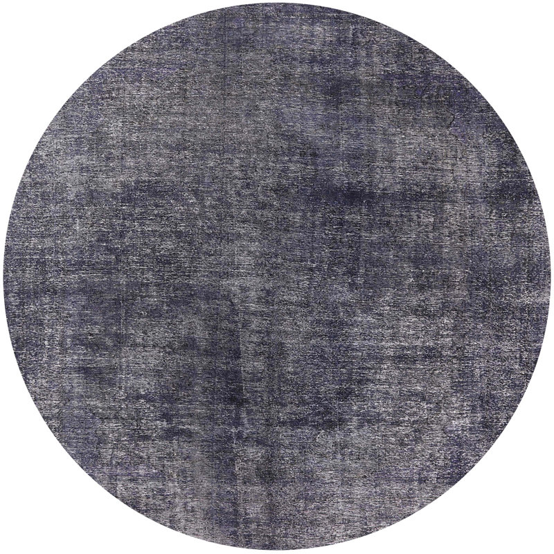 Tapis 100% Mid-Century moderne lavable à la machine 1837, Rond 5 pi