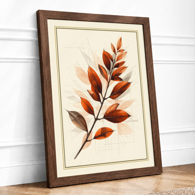 Autumn Branch Botanical - Framed Print