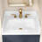 Replacement 21 Inch Quartz Stone Bathroom Vanity Backsplash In White