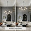 Boyu 6 - Light Shaded Modern Linear Chandelier Chandeliers for Dining Room Kitchen Island Lighting