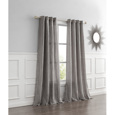 Panneau de rideau semi-transparent en polyester