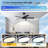 46" Modern Ceiling Fan With Lights And Remote Control-559441694