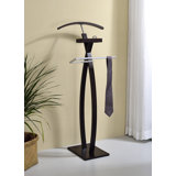 18" Wide Freestanding Valet Stand with Storage