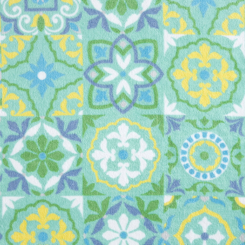 Fiesta Green and Blue Cotton Kitchen Towel Set