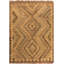 Tapis beige en laine tissé à la main de conception unique Sinclair