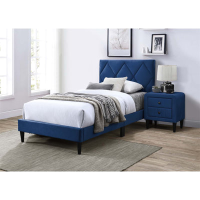 Luxurious Twin Bed with Adjustable Headboard and Sturdy Support, Offering  Comfort and Elegance for a Peaceful Sleep