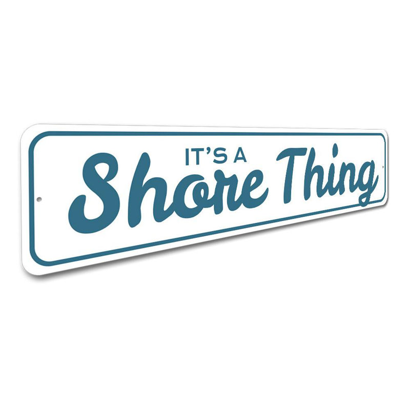 Panneau en aluminium It's a Shore Thing Beach, H 4 po x l 18 po x P 0,04 po