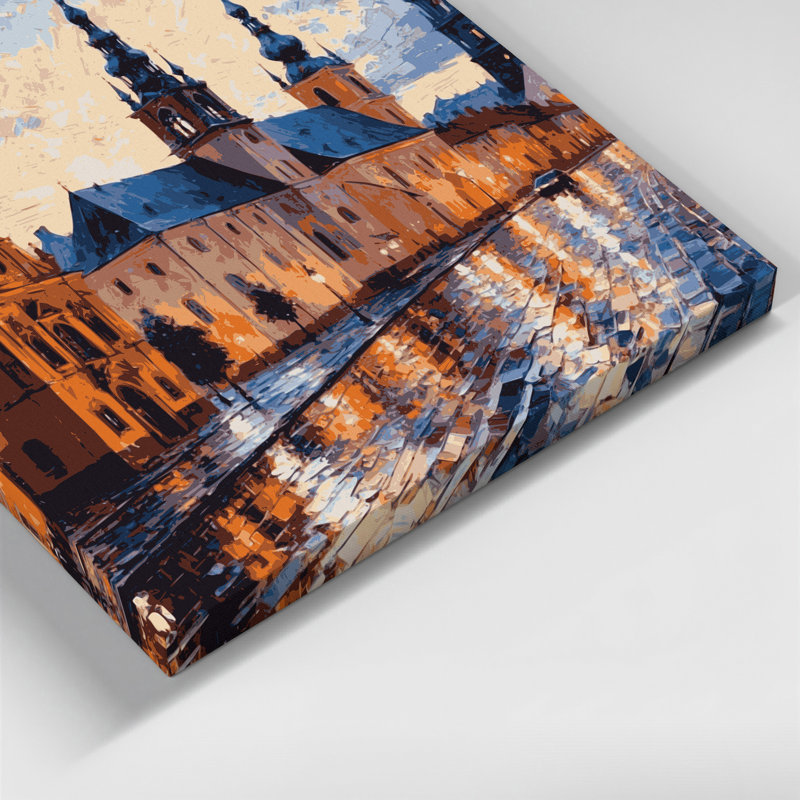 Art mural sur toile noir avec villes de Riga Lettonie, H 12 po x l 18 po