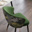 Dining Chair Set of 1, Upholstered Kitchen Chair, Comfortable Seat, Velvet-Draped with Stitching, Mid-Century Modern, Easy Assembly, Living Room Lounge-854302726