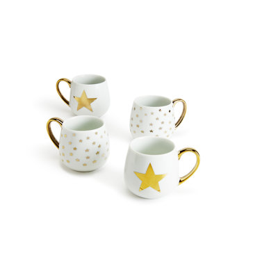 Gold Star Hug Mugs