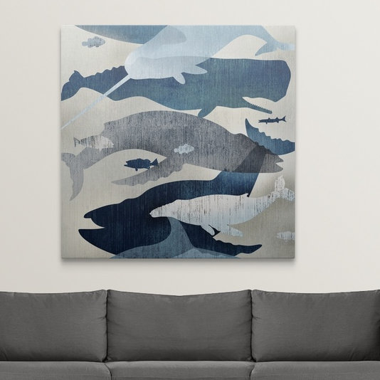 «Catskill Whale regardant« Edward Selkirk », impression, H 35 po x l 35 po x P 1,5 po, Toile