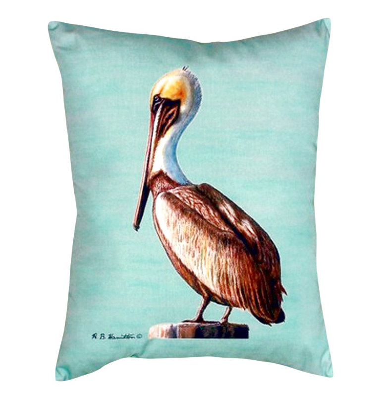 Coussin extérieur Pelican Pelican, Bleu sarcelle