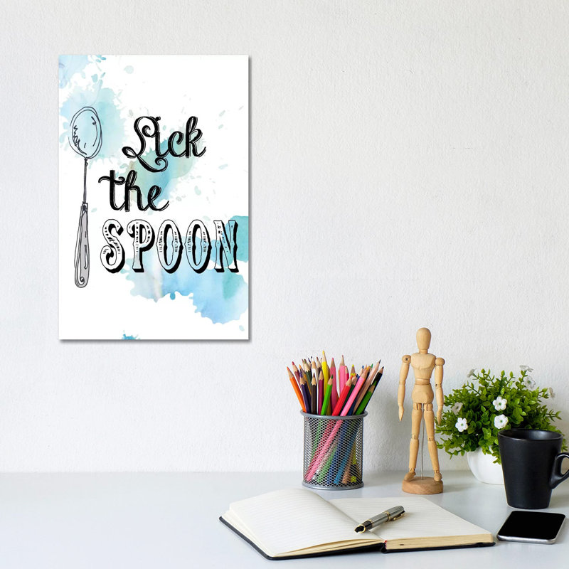 Lick The Spoon by Carol Robinson - Wrapped Canvas Print, 20.32 cm H x 30.48 cm W