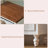 Vintage Farmhouse End Table with Floral Knobs – 19" Rustic Nightstand with 3 Drawers Gourd Legs-136628561