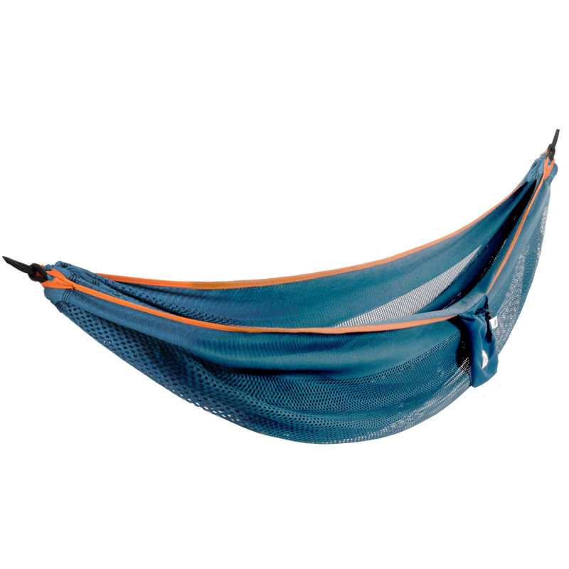 Hamac de camping double Bartoll, Bleu / Orange