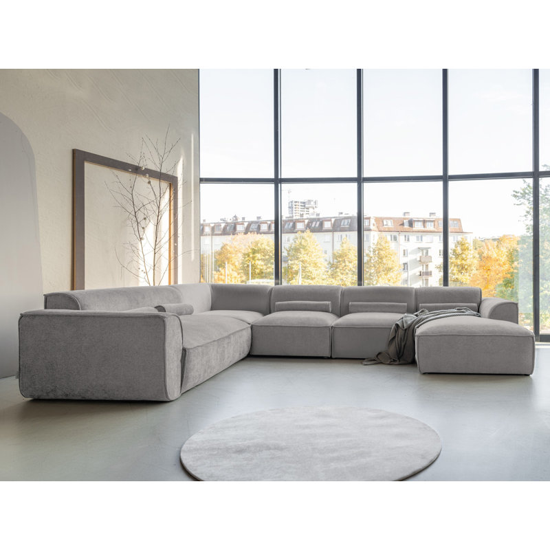 Flex Felix 8 Seater Corner Sofa , Left Hand Facing, Grey