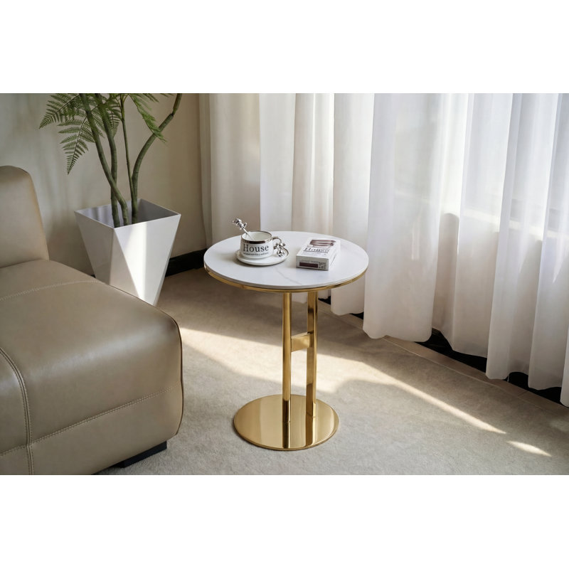 Straight Legs Round Side Table