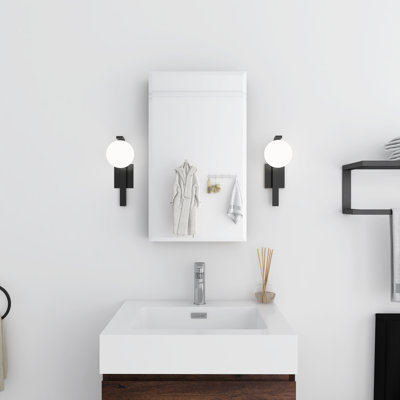 Kilby Frameless Medicine Cabinet Mirror Adjustable