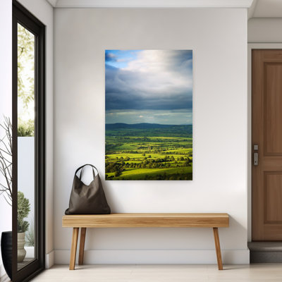 Pastorale, champs, près de Clonnee, Waterford, Irlande, paysage contemporain abstrait, art naturel