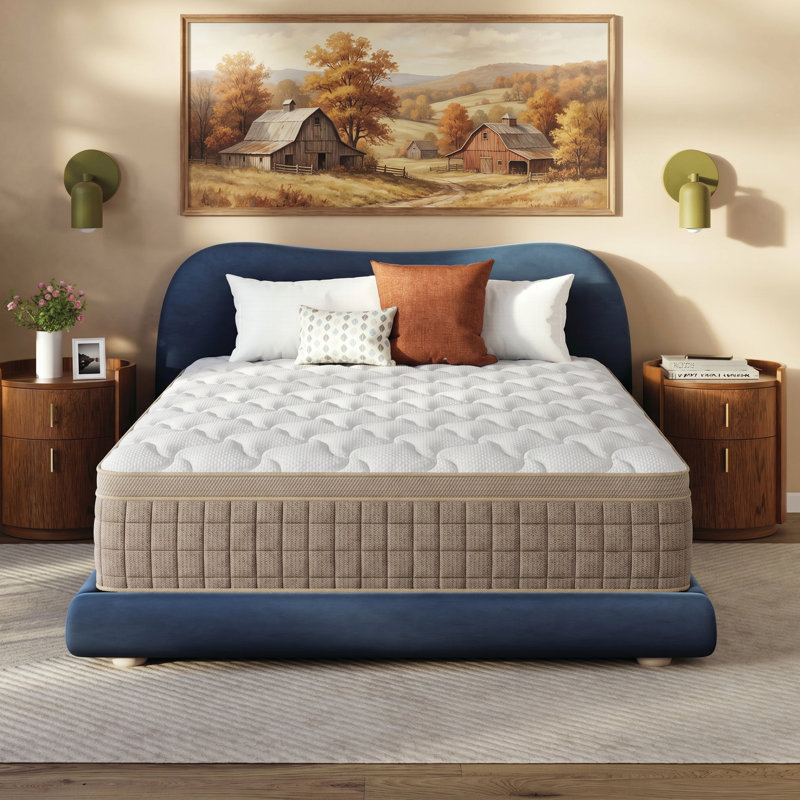 Matelas hybride 12 po / 14 po en mousse de qualité moyenne, Lit simple, 10"