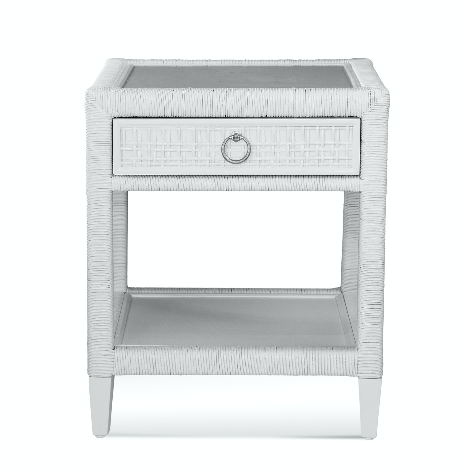 Monterey Bedroom Set, Frost White, Queen, 5 Pcs. Bed, Nightstand, 2 Dressers, Mirror