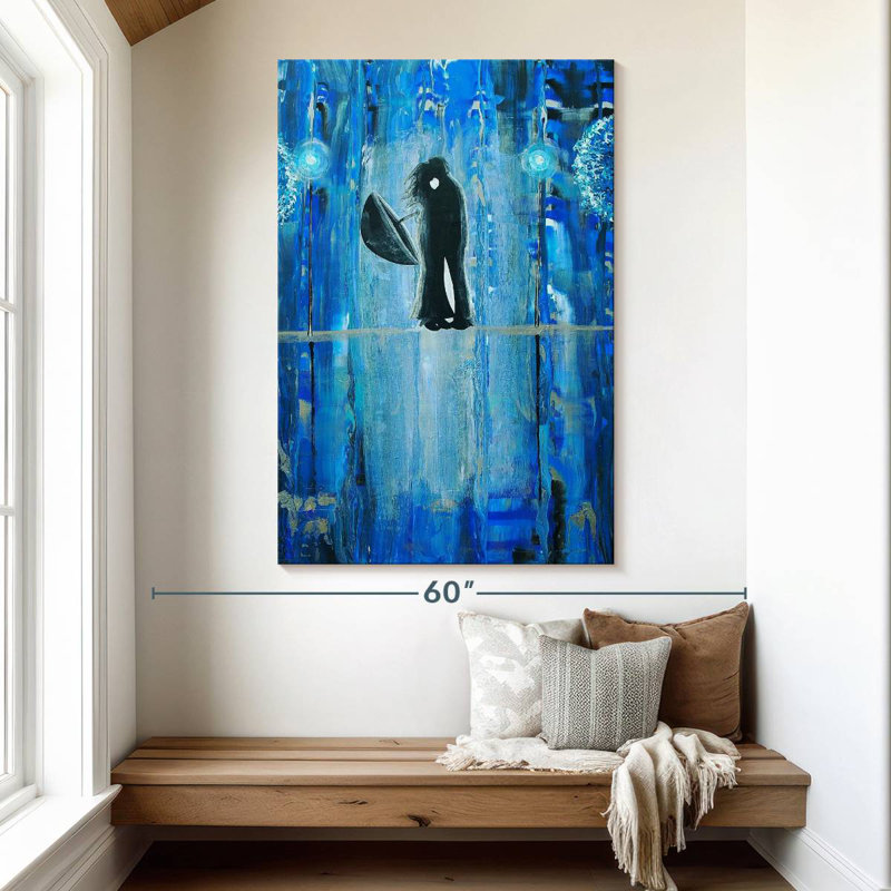 Kelan Sapphire Rain Romance, 51" H x 34" W