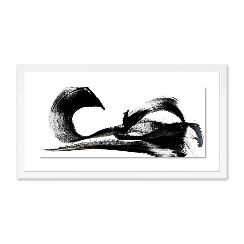 Gentle Emotion Print by Johan Gert Manschot, 13" H x 24" W x 1.5" D, White