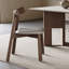 Ensemble de table en pierre noyer mat