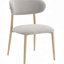 Chaise d'appoint grise et naturelle Kacey (ensemble de 2)