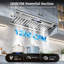 JOEAONZ 1250CFM Convertible Insert Range Hood in Stainless Steel,4 Speed Gesture/Voice /Remote Control with 3 Lights