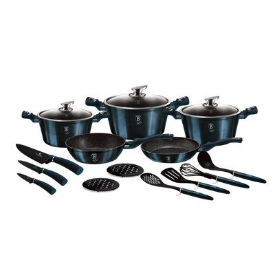 17 - Piece Non-Stick Aluminum Cookware Set
