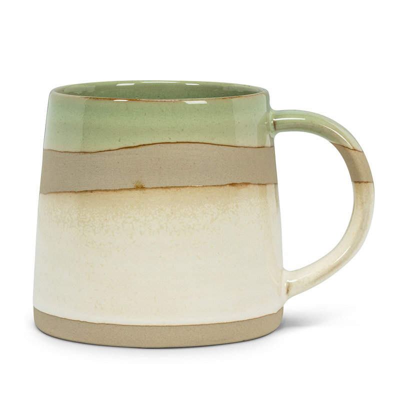 Tasse à café Havilah, Vert / brun / beige