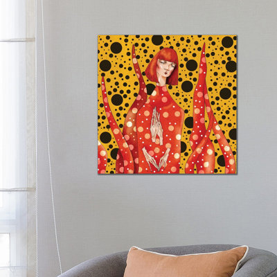 Yayoi Kusama by DEMÖ - Painting on Canvas