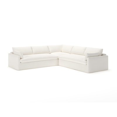 Luna 3-Piece Slipcovered Sectional