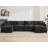 Schmucker U Shaped Modular Sectional Sofa, Oversized Cloud Couch With Ottoman-977002083-977212267