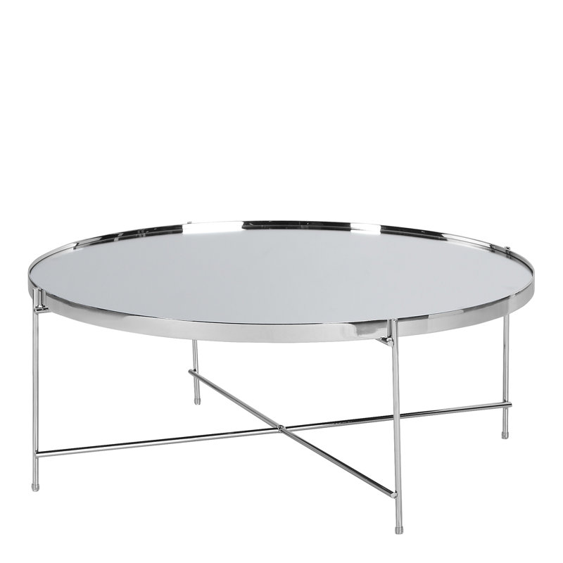 Yasmina Four Leg Coffee Table, Chrome