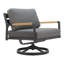 Chaise pivotante Rosabel Koleso - gris