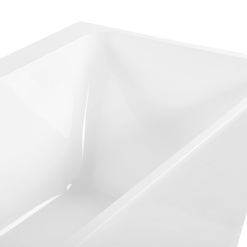 Santibanez 1700mm x 800mm Soaking Acrylic Bathtub, White