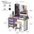 Jahsun Makeup Vanity with LED Light-869037830