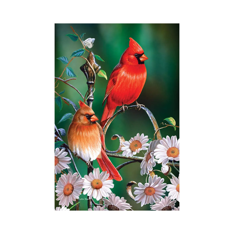 Spring Cardinals II by Cynthie Fisher - Wrapped Canvas Gallery-Wrapped Canvas Giclée
