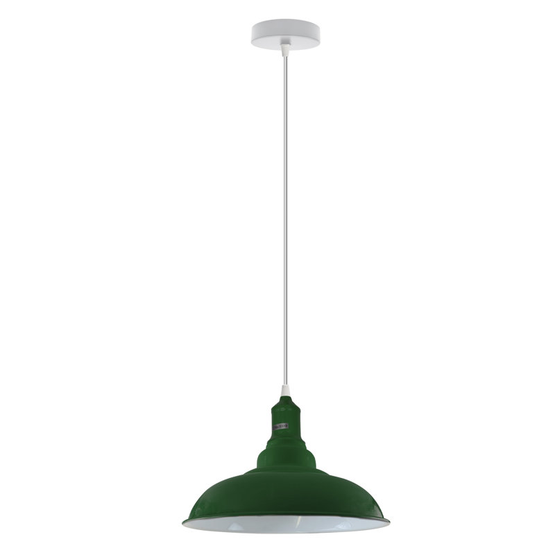 Emraan 1 - Light White Single Pendant, Green, Yes