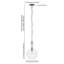 Luminaire suspendu de 11 po de largeur avec abat-jour en verre Verona-700241624-682076753