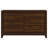 Aakif 6-drawer Dresser Cabinet Walnut