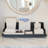 White Tufted Leather & Steel Tissue Box Cover