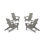 Chaises Adirondack en polyéthylène haute densité l 152 po Nula