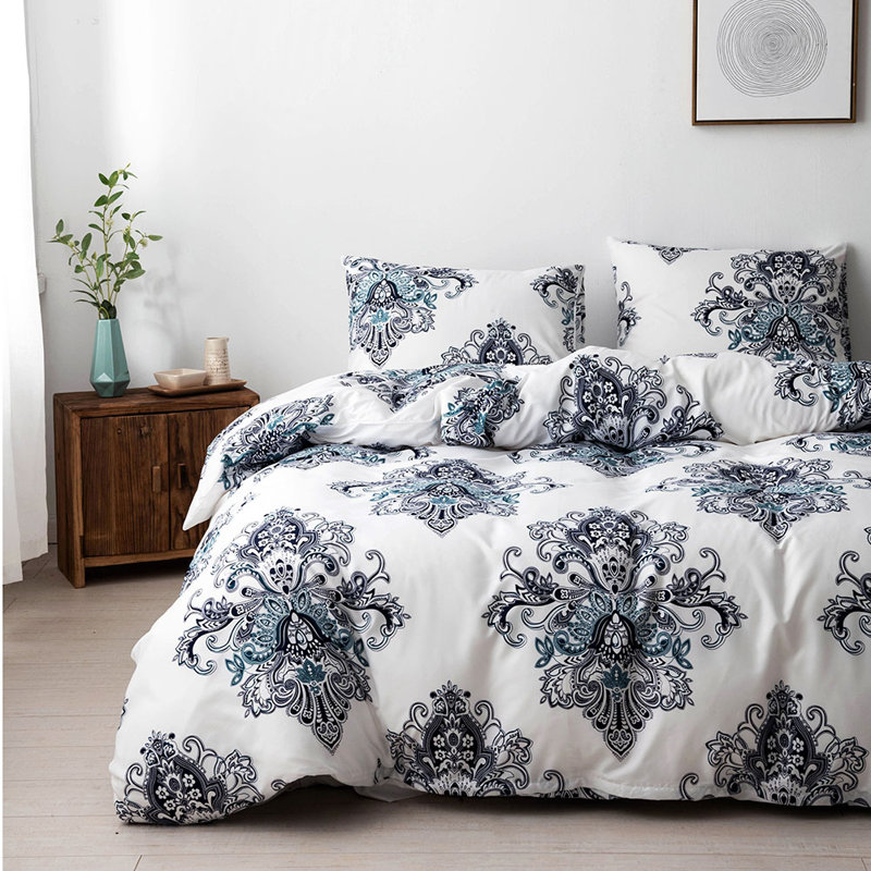 Ensemble de housse de couette , Housse de couette grand et 2 taies décoratives